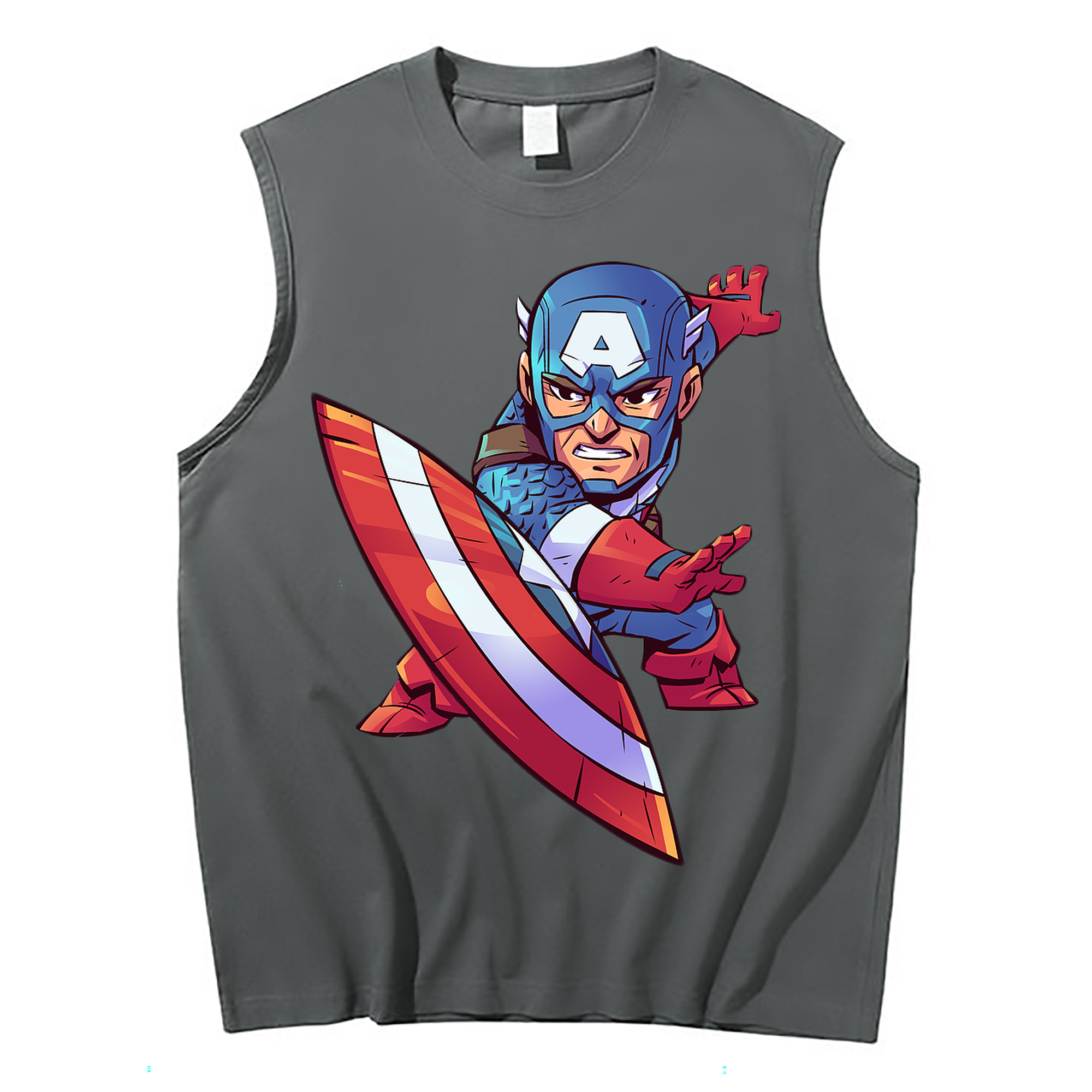 （画像用） アベンジャーズ The Avengers コットン100％タンクトップ（フロントプリント）